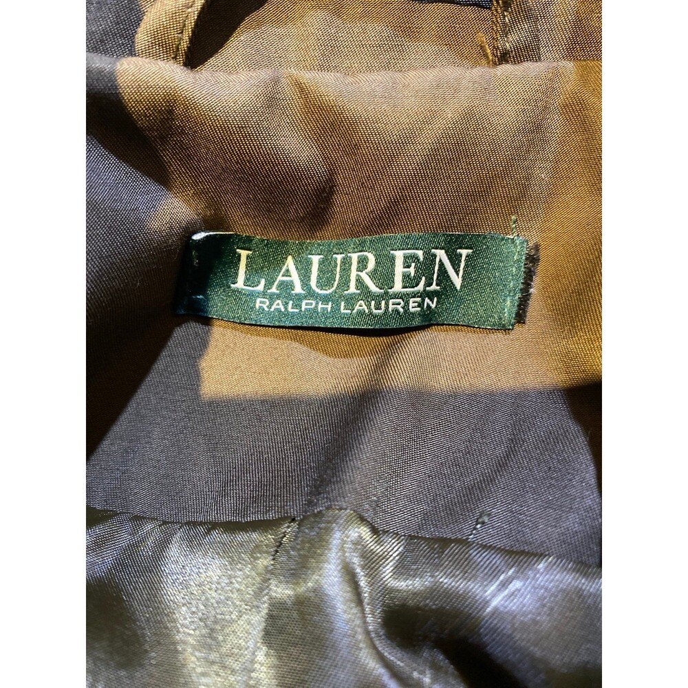 Lauren Ralph Lauren Brown Trench Coat No Size Tag See Measurements Fully Lined - Picture 9 of 10